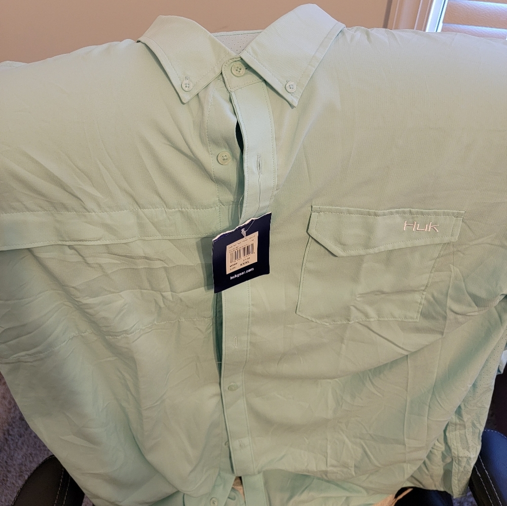 3XL HuK long sleeved fishing Shirt
